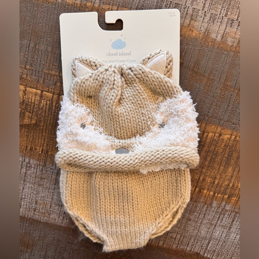 NWT Baby Photo Prop Outfit  Hat and Diaper Cover One Size Fits Most